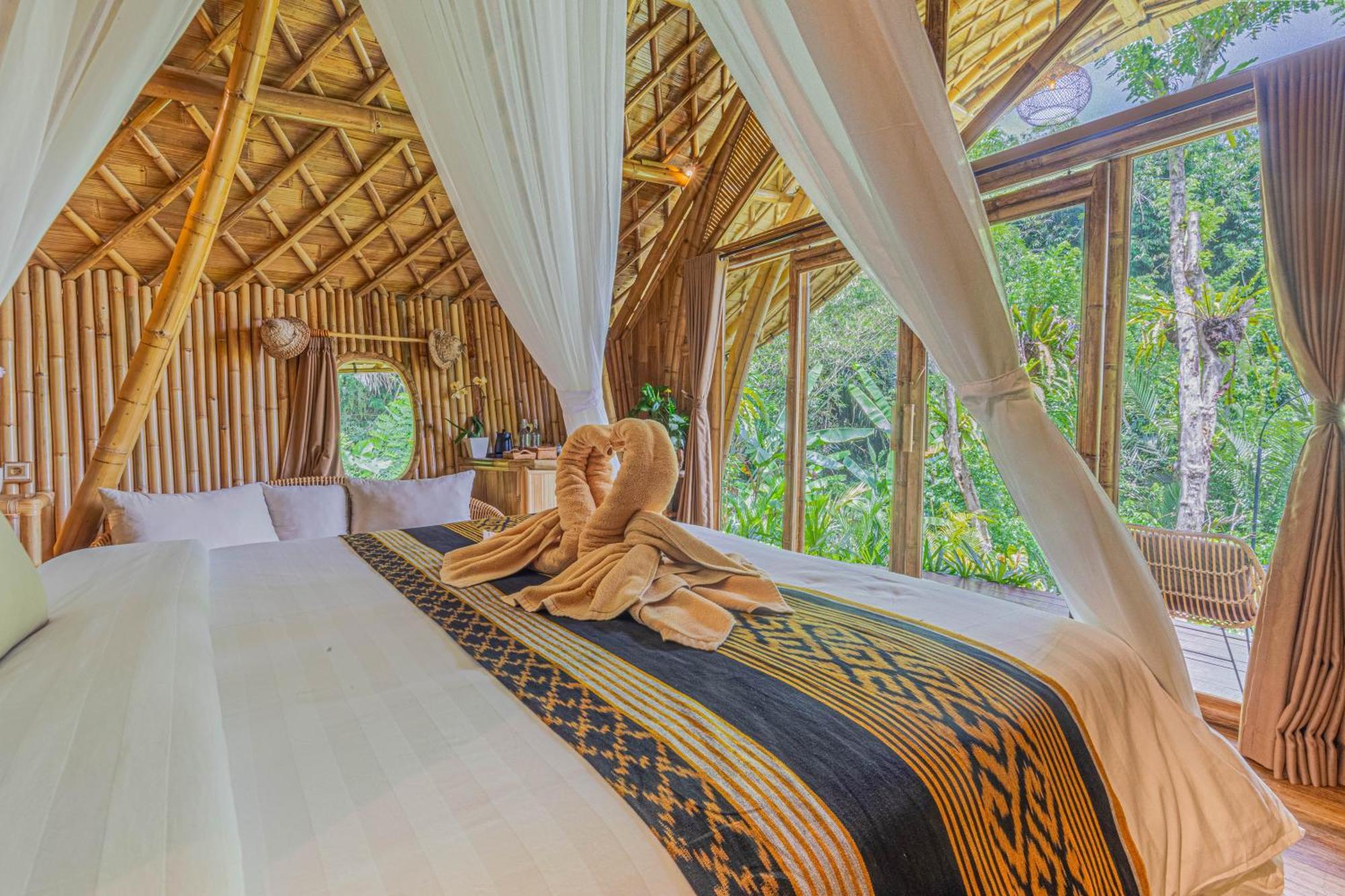 הוילה סיידמן Arcada Bali Bamboo House מראה חיצוני תמונה
