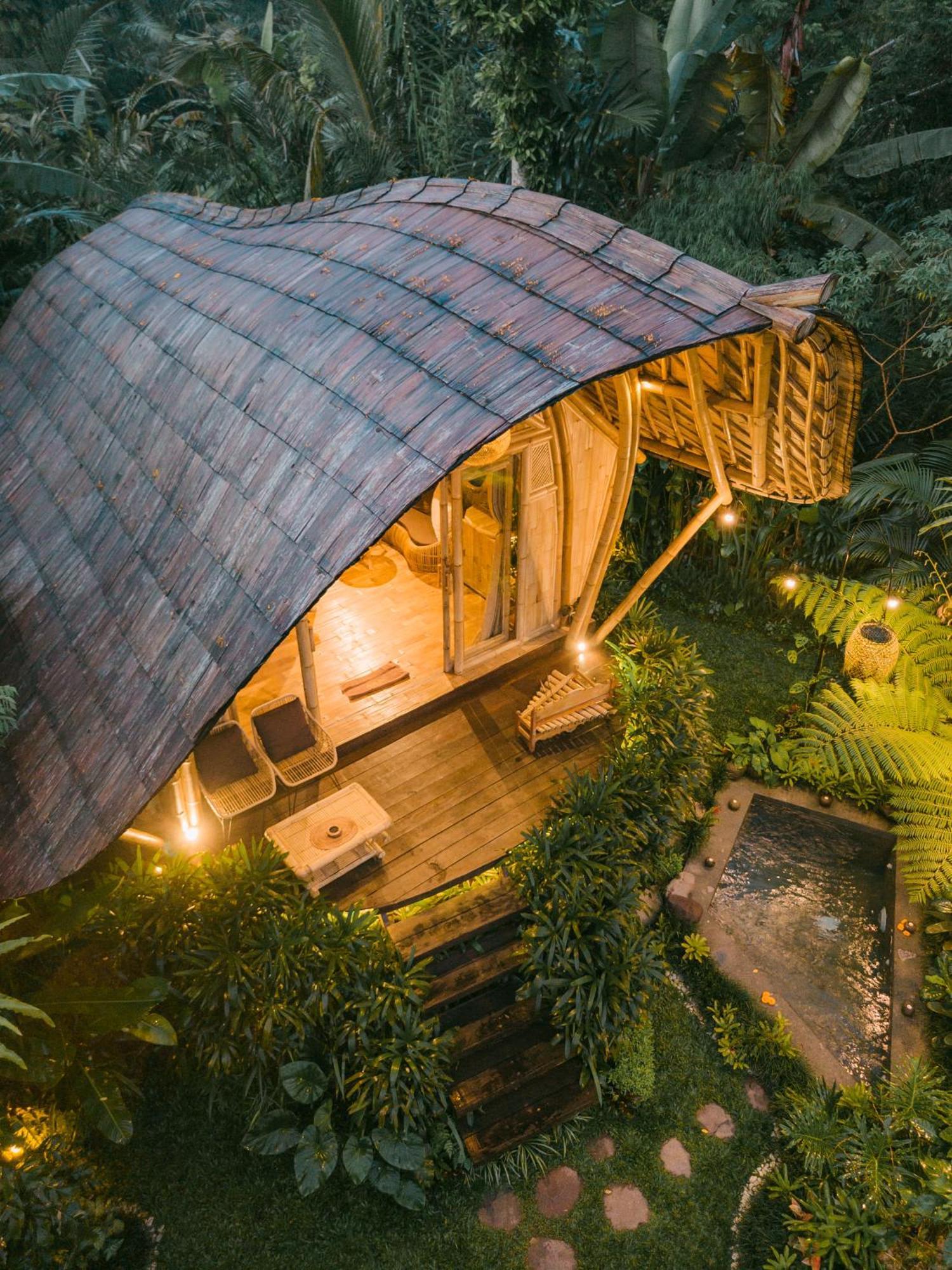 הוילה סיידמן Arcada Bali Bamboo House מראה חיצוני תמונה