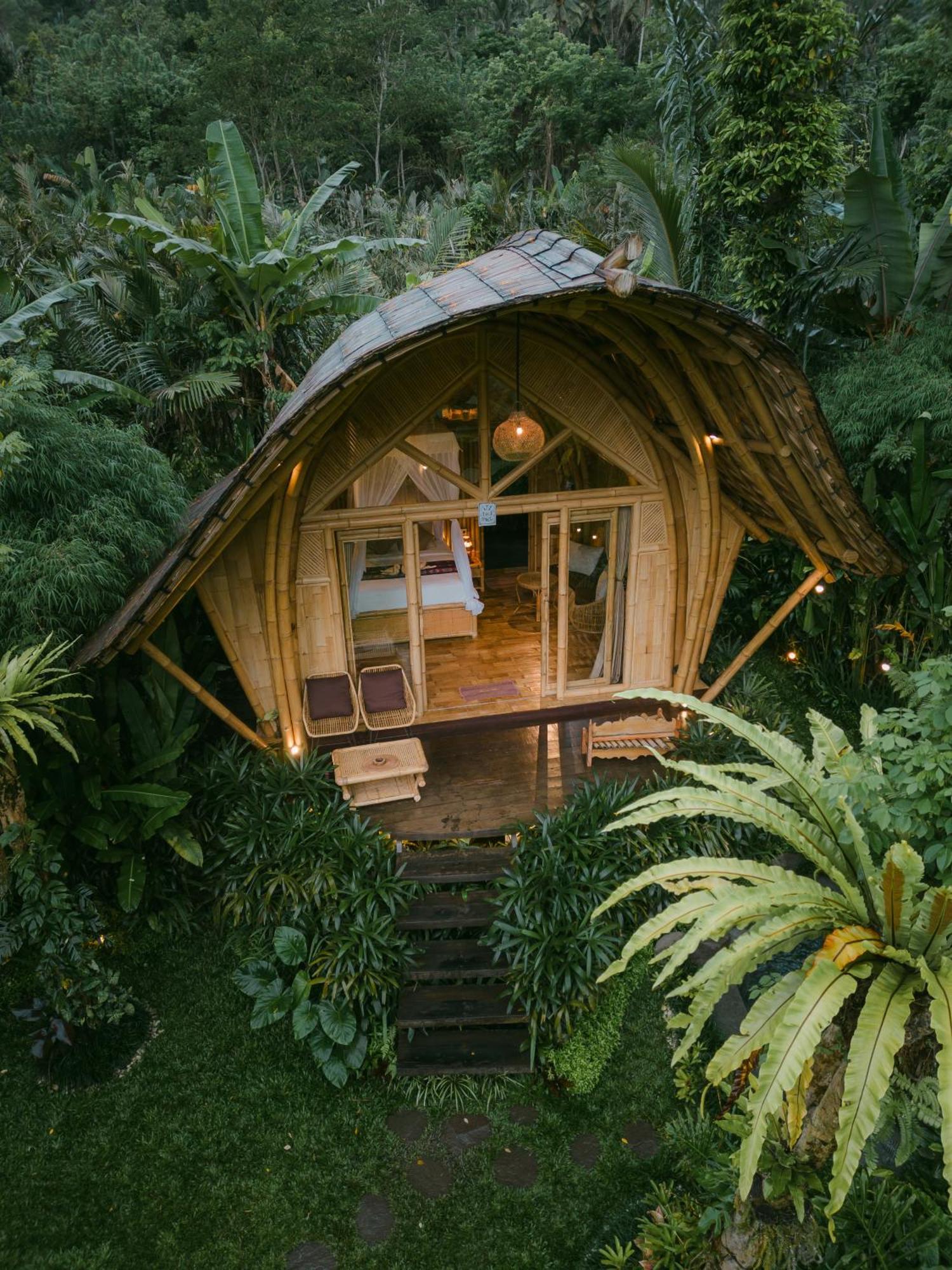 הוילה סיידמן Arcada Bali Bamboo House מראה חיצוני תמונה
