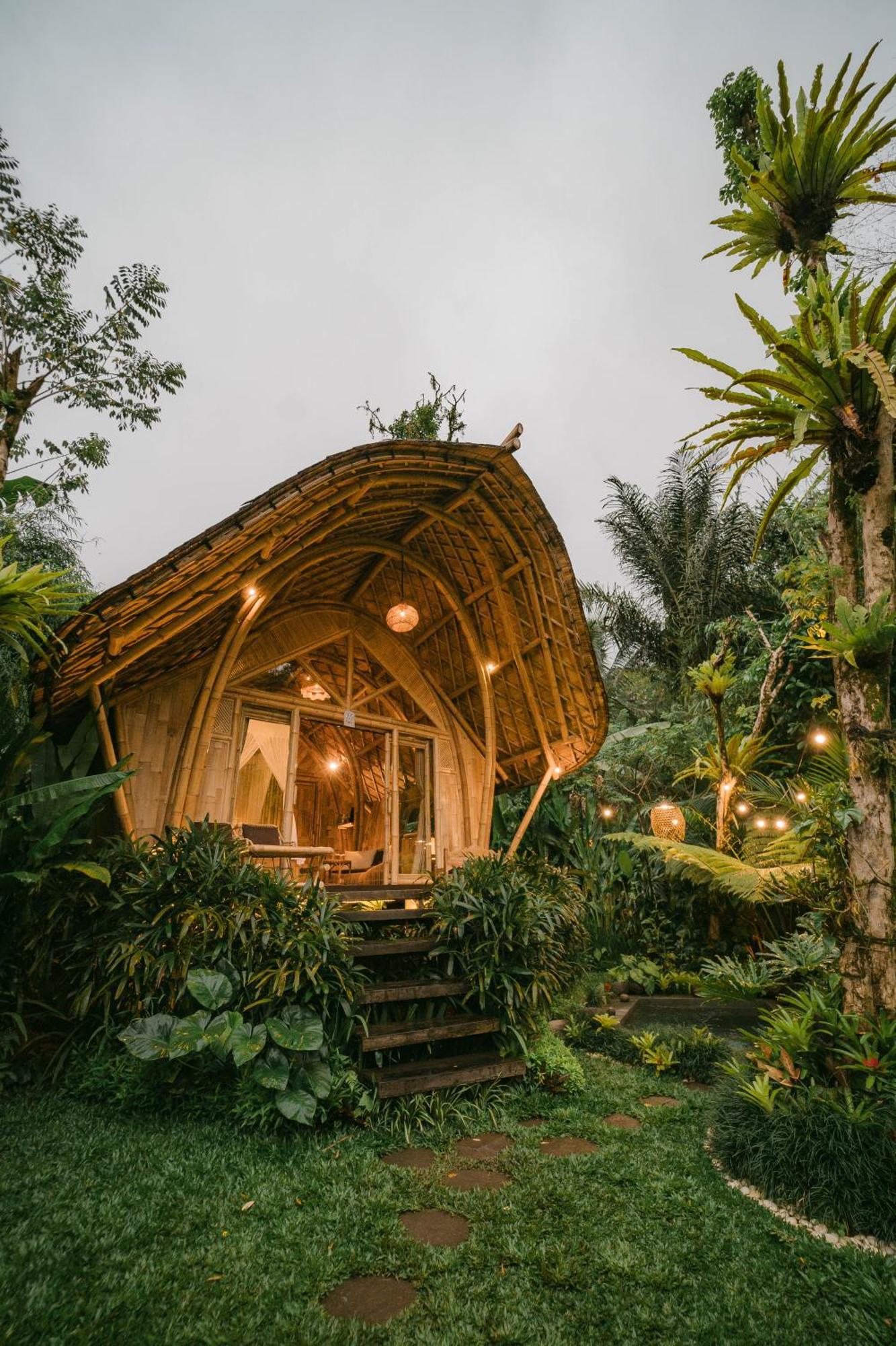 הוילה סיידמן Arcada Bali Bamboo House מראה חיצוני תמונה