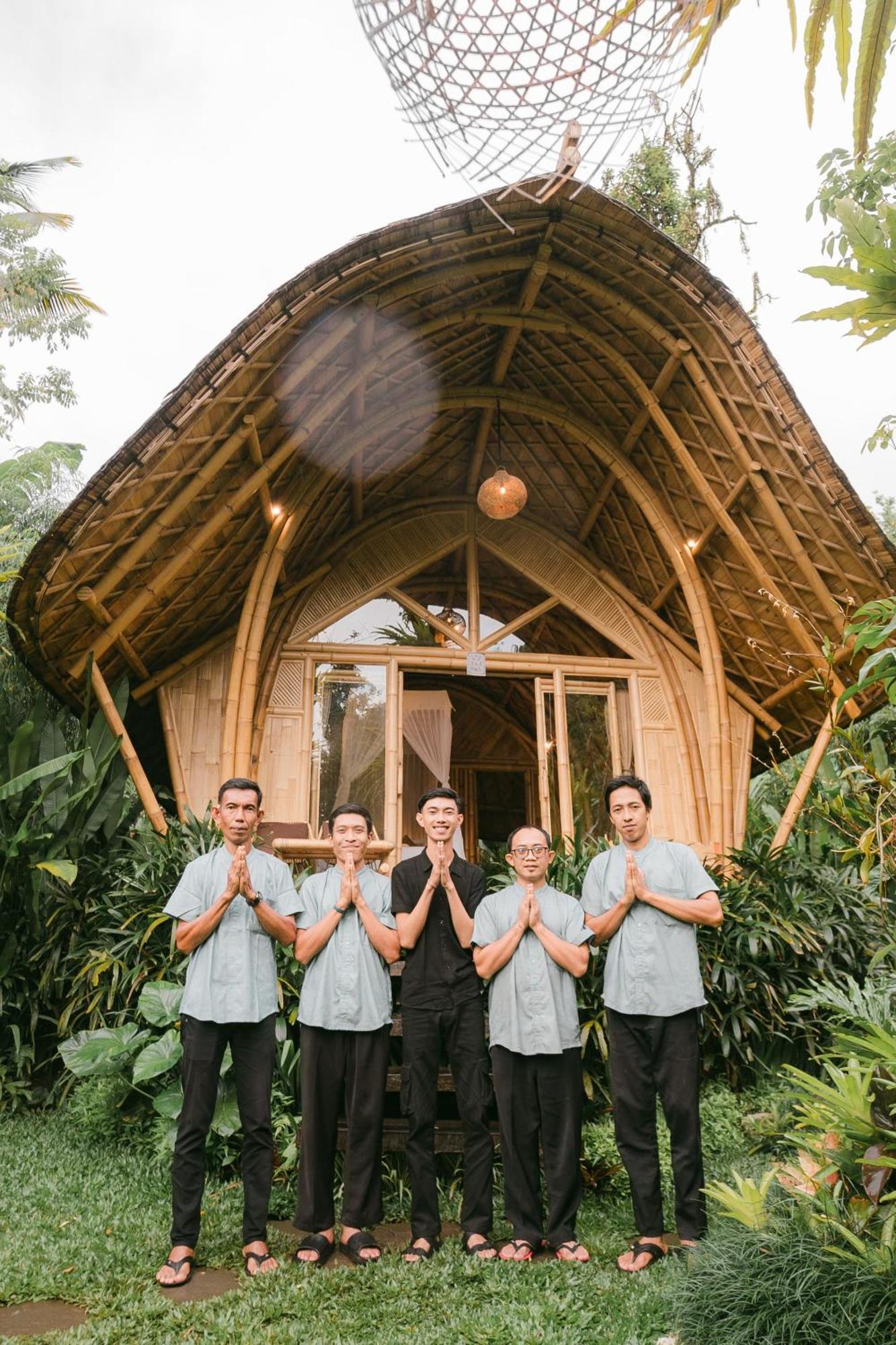 הוילה סיידמן Arcada Bali Bamboo House מראה חיצוני תמונה