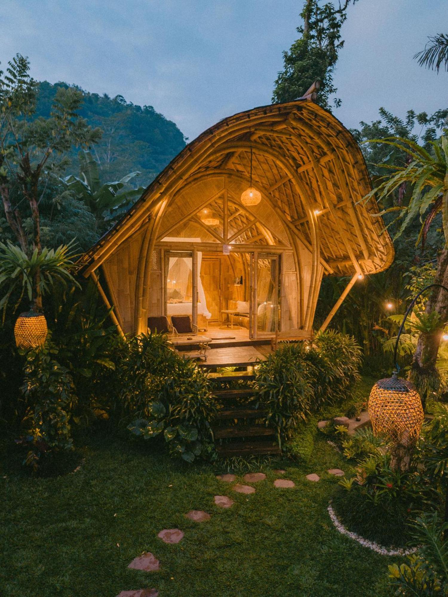 הוילה סיידמן Arcada Bali Bamboo House מראה חיצוני תמונה